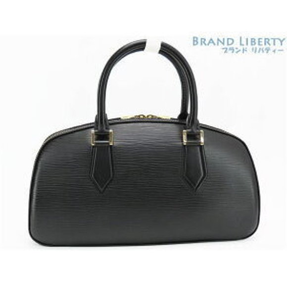 Louis Vuitton Epi Jasmine Boston Bag Handbag Bowling Noir Black - Picture 1 of 9